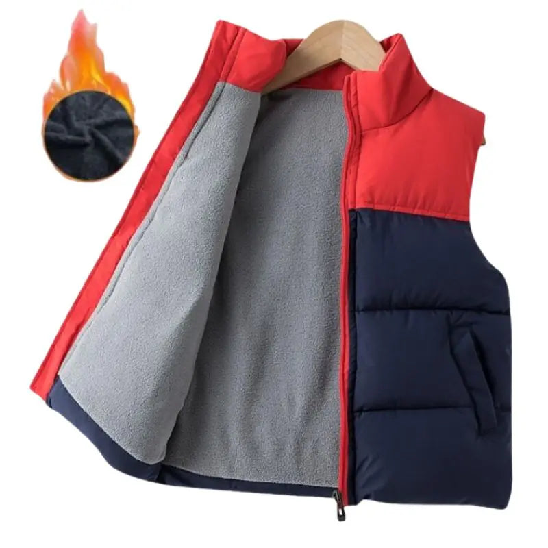 Filles Garçons Down Gilets en coton Veste chaude sans manches pour enfants Gilet pour enfants
