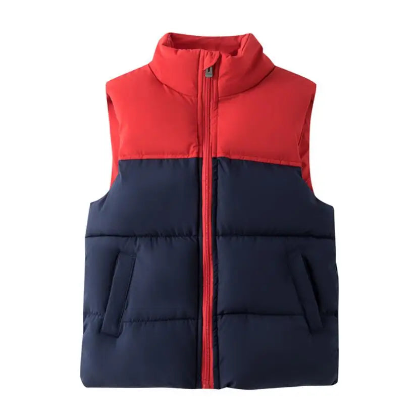Filles Garçons Down Gilets en coton Veste chaude sans manches pour enfants Gilet pour enfants