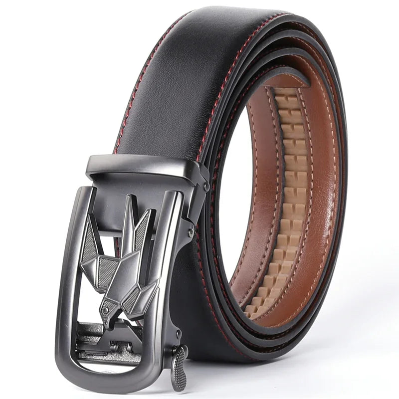 Ceinture de haute qualité en cuir et à boucle automatique