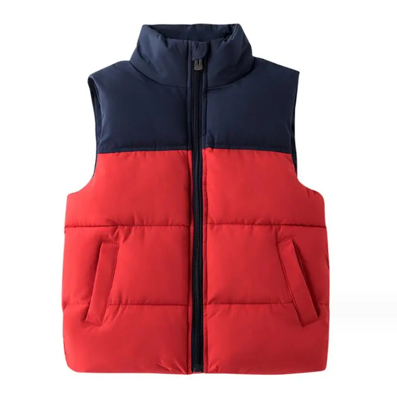 Filles Garçons Down Gilets en coton Veste chaude sans manches pour enfants Gilet pour enfants