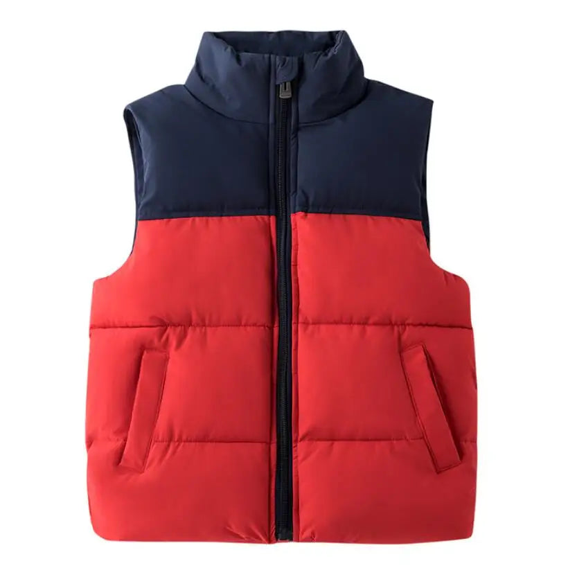 Filles Garçons Down Gilets en coton Veste chaude sans manches pour enfants Gilet pour enfants
