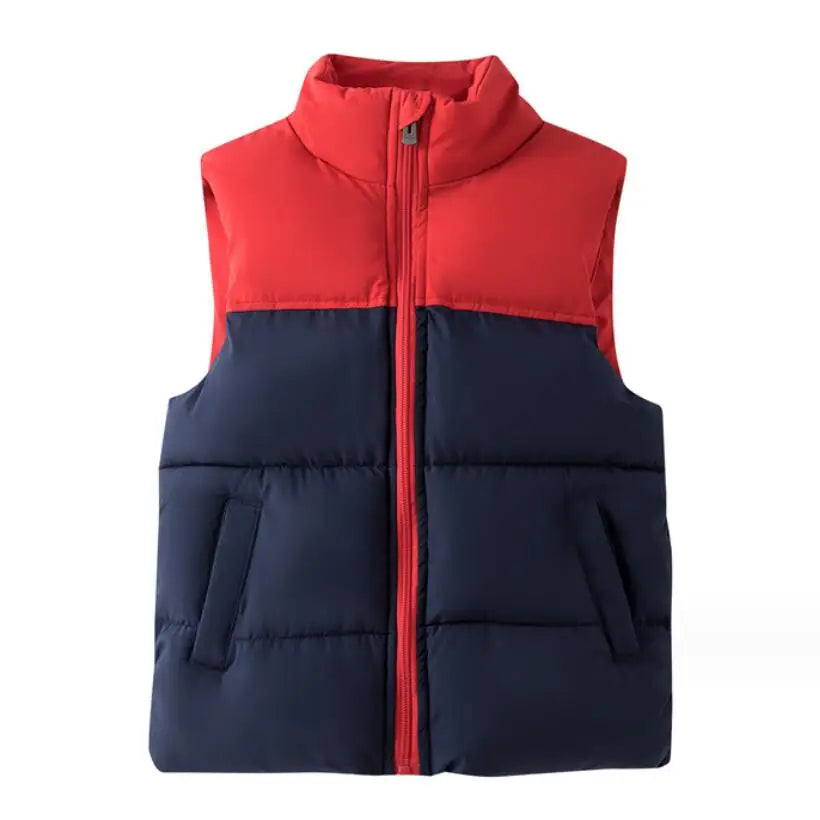 Filles Garçons Down Gilets en coton Veste chaude sans manches pour enfants Gilet pour enfants