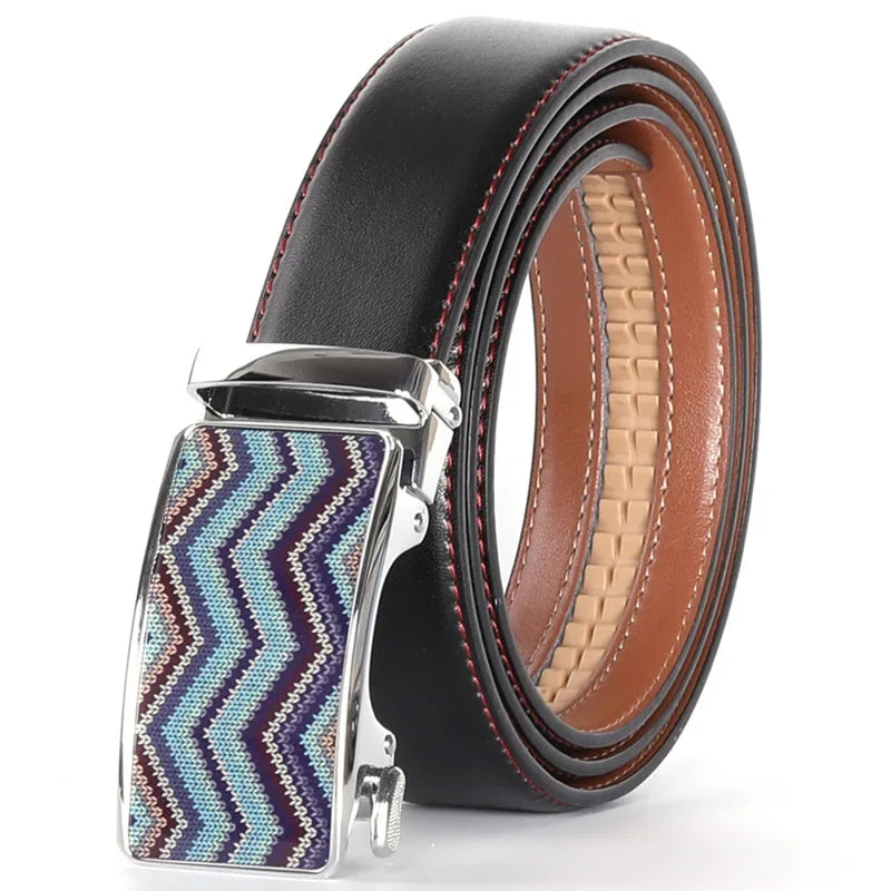 Ceinture de haute qualité en cuir et à boucle automatique