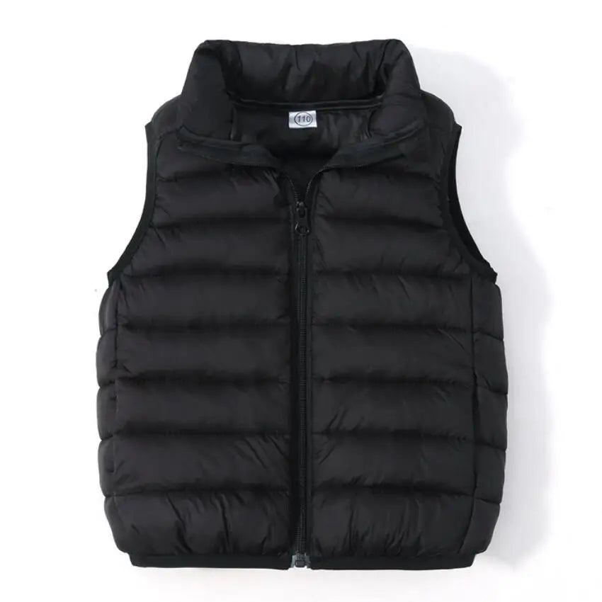 Filles Garçons Down Gilets en coton Veste chaude sans manches pour enfants Gilet pour enfants