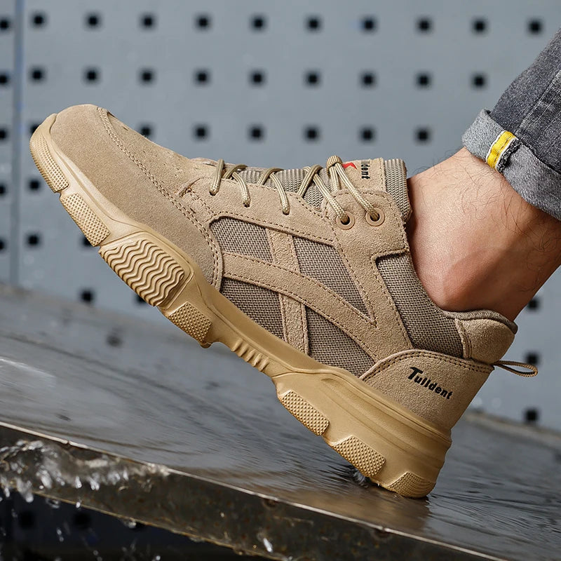 Chaussures de sécurité isolantes 10 kV pour hommes, anti-écrasement, respirantes, pour électricien, soudeur, bottes de travail anti-perforation